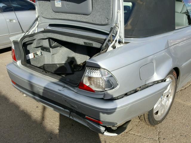 WBABW53474PL47497 - 2004 BMW 330 CI SILVER photo 9