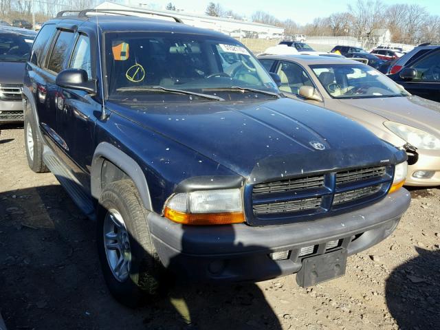 1D4HS38N83F616998 - 2003 DODGE DURANGO SP BLUE photo 1