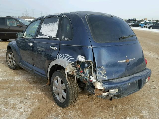 3C8FY68B43T599177 - 2003 CHRYSLER PT CRUISER BLUE photo 3