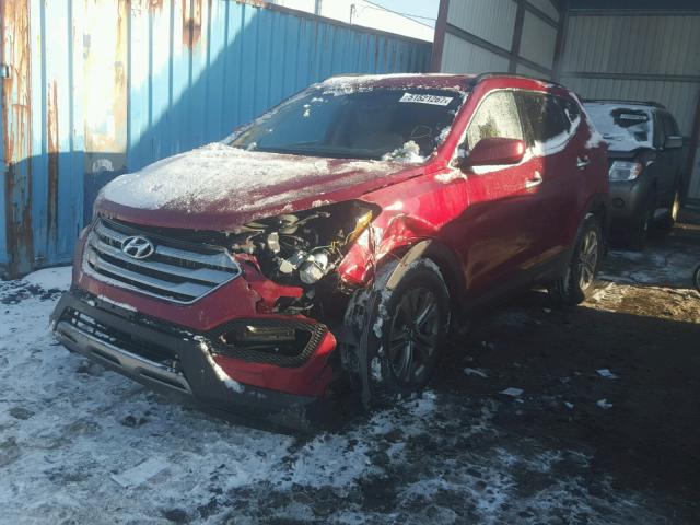 5XYZUDLB4FG260355 - 2015 HYUNDAI SANTA FE S RED photo 2