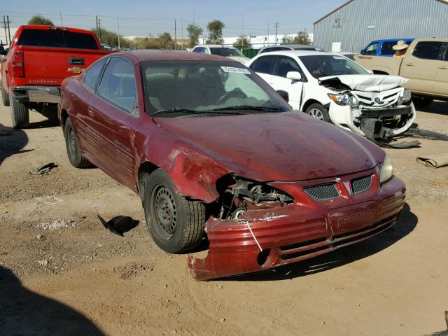 1G2NE12T91M519745 - 2001 PONTIAC GRAND AM S BURGUNDY photo 1