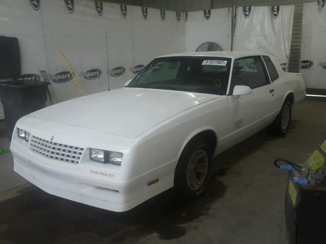 1G1GZ11G3JP114257 - 1988 CHEVROLET MONTE CARL WHITE photo 2