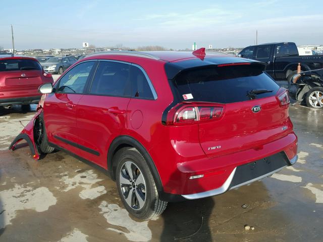 KNDCB3LCXH5064544 - 2017 KIA NIRO FE RED photo 3