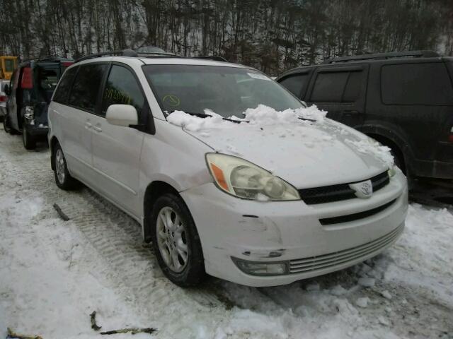 5TDZA22C35S221457 - 2005 TOYOTA SIENNA XLE WHITE photo 1