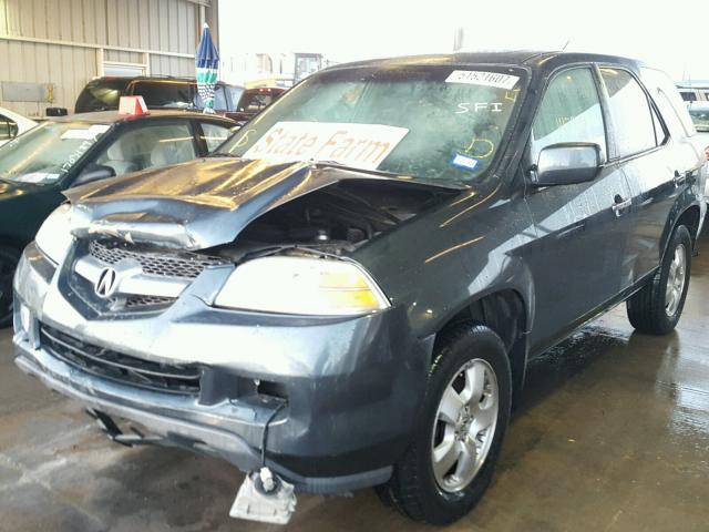 2HNYD18214H539452 - 2004 ACURA MDX BLUE photo 2