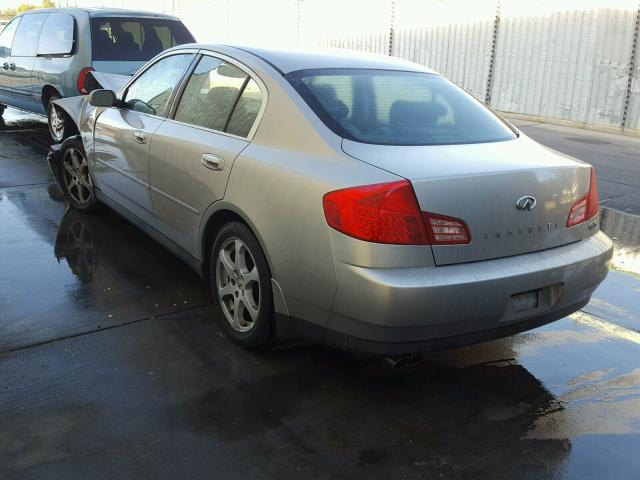 JNKCV51E94M113190 - 2004 INFINITI G35 SILVER photo 3