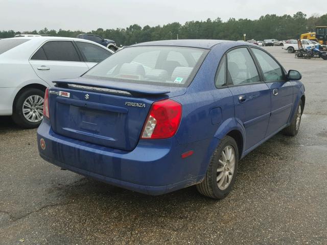 KL5JJ56Z75K197321 - 2005 SUZUKI FORENZA LX BLUE photo 4