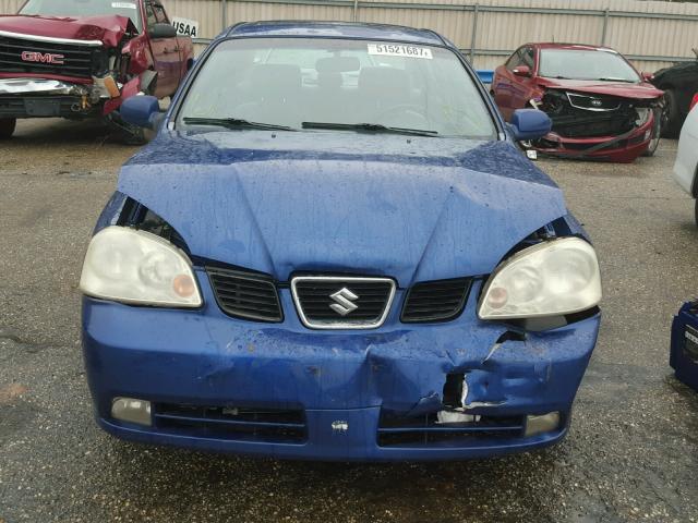 KL5JJ56Z75K197321 - 2005 SUZUKI FORENZA LX BLUE photo 9