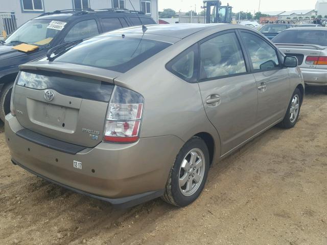 JTDKB22U053011732 - 2005 TOYOTA PRIUS GOLD photo 4