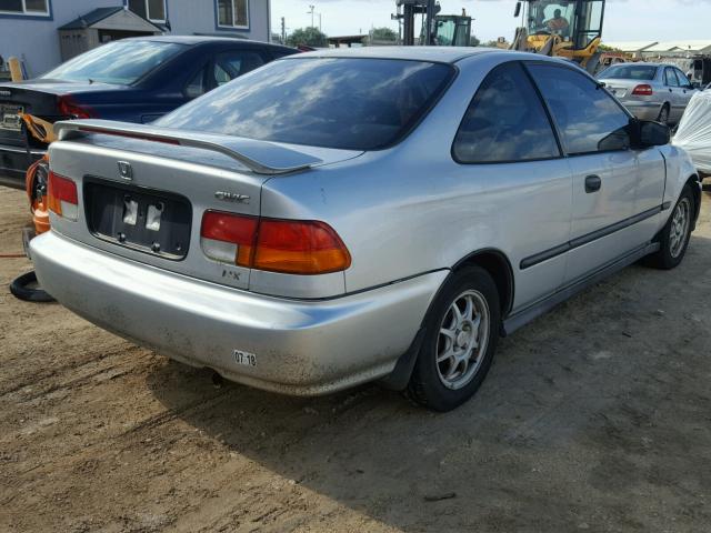 1HGEJ7227WL010639 - 1998 HONDA CIVIC HX SILVER photo 4