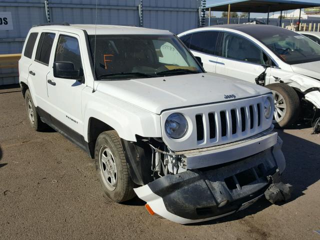 1C4NJPBB4ED627052 - 2014 JEEP PATRIOT SP WHITE photo 1