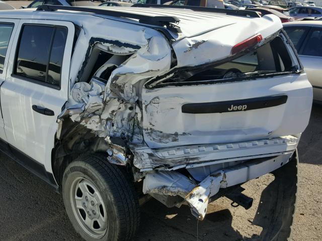 1C4NJPBB4ED627052 - 2014 JEEP PATRIOT SP WHITE photo 9