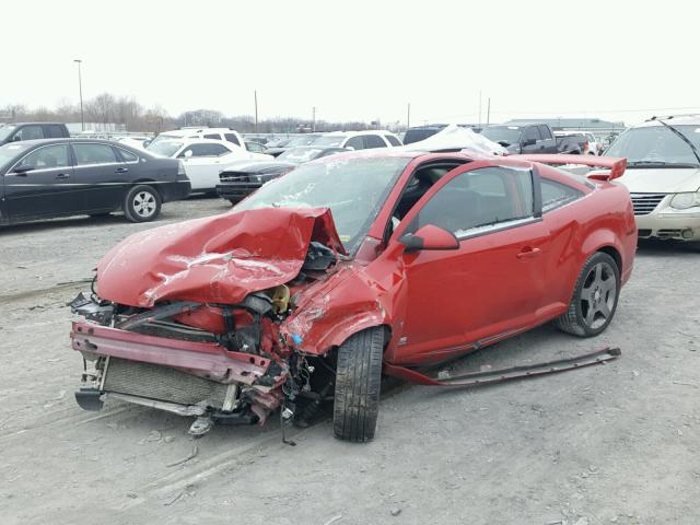 1G1AP11P467695352 - 2006 CHEVROLET COBALT SS RED photo 2