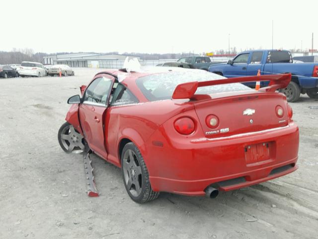 1G1AP11P467695352 - 2006 CHEVROLET COBALT SS RED photo 3