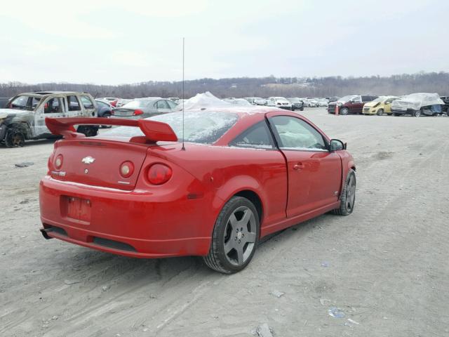 1G1AP11P467695352 - 2006 CHEVROLET COBALT SS RED photo 4