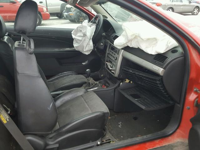 1G1AP11P467695352 - 2006 CHEVROLET COBALT SS RED photo 5