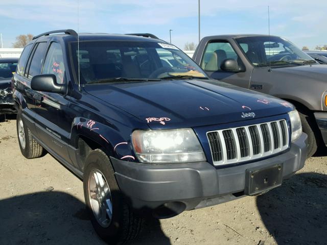 1J4GW48S04C395208 - 2004 JEEP GRAND CHER BLUE photo 1