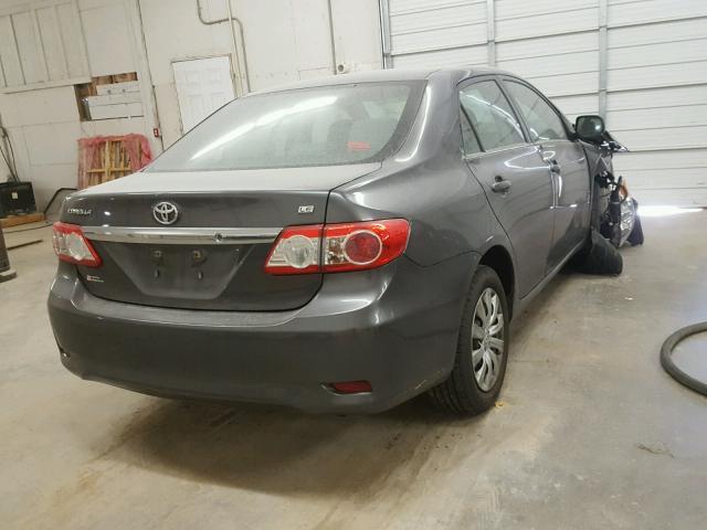 5YFBU4EE9DP182219 - 2013 TOYOTA COROLLA BA GRAY photo 4