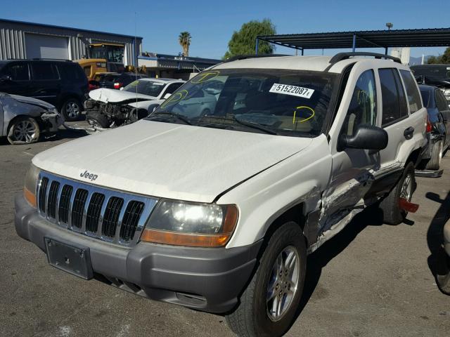 1J4GX48S82C119742 - 2002 JEEP GRAND CHER WHITE photo 2