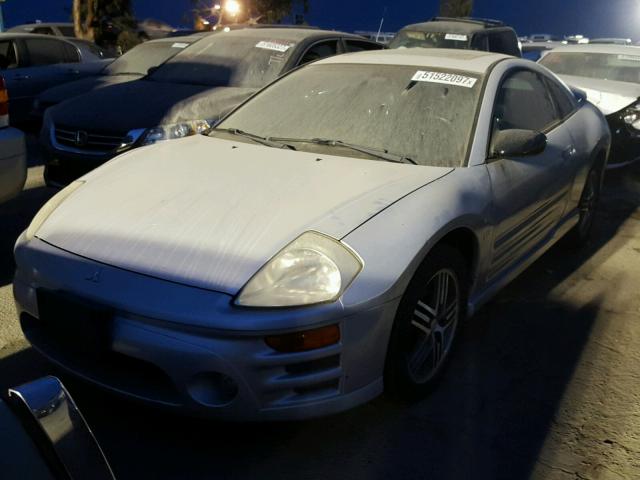 4A3AC74HX3E031989 - 2003 MITSUBISHI ECLIPSE GT SILVER photo 2