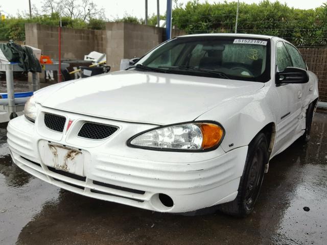 1G2NF52E4YC546907 - 2000 PONTIAC GRAND AM S WHITE photo 2