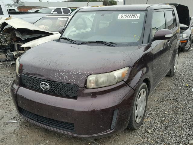 JTLKE50E581019429 - 2008 TOYOTA SCION XB BURGUNDY photo 2