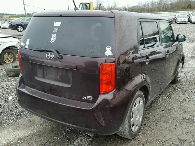 JTLKE50E581019429 - 2008 TOYOTA SCION XB 勃艮第红 照片 4