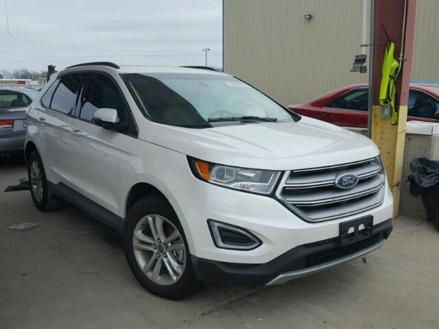 2FMPK3J84HBB68213 - 2017 FORD EDGE SEL WHITE photo 1