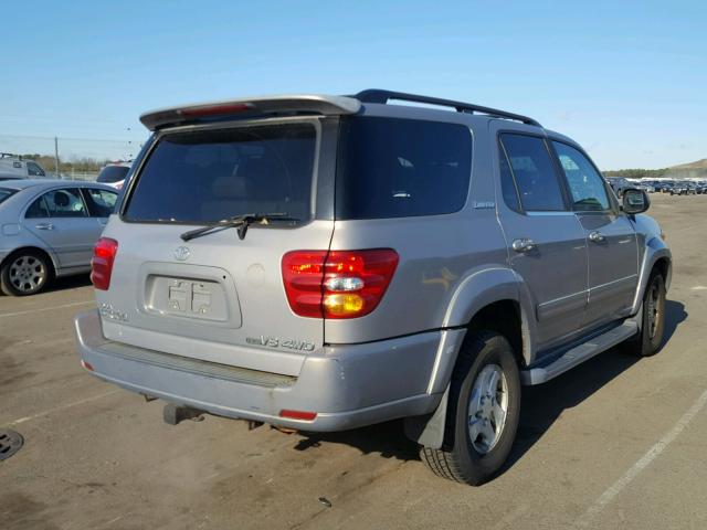 5TDBT48A91S023005 - 2001 TOYOTA SEQUOIA LI GRAY photo 4