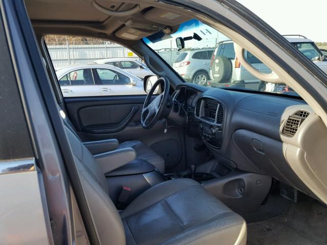 5TDBT48A91S023005 - 2001 TOYOTA SEQUOIA LI GRAY photo 5