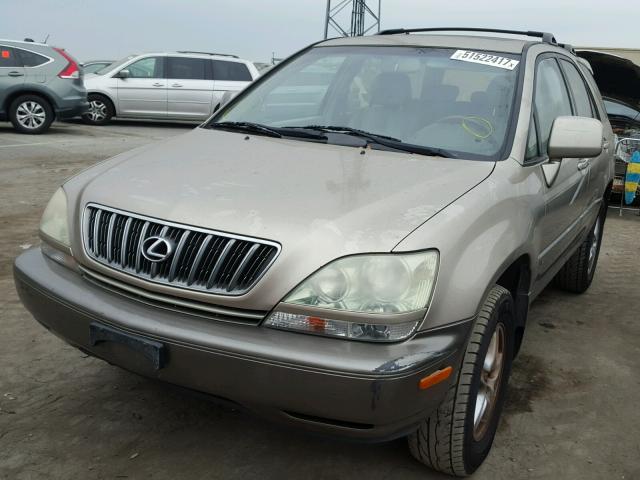 JTJHF10U220270633 - 2002 LEXUS RX 300 GOLD photo 2