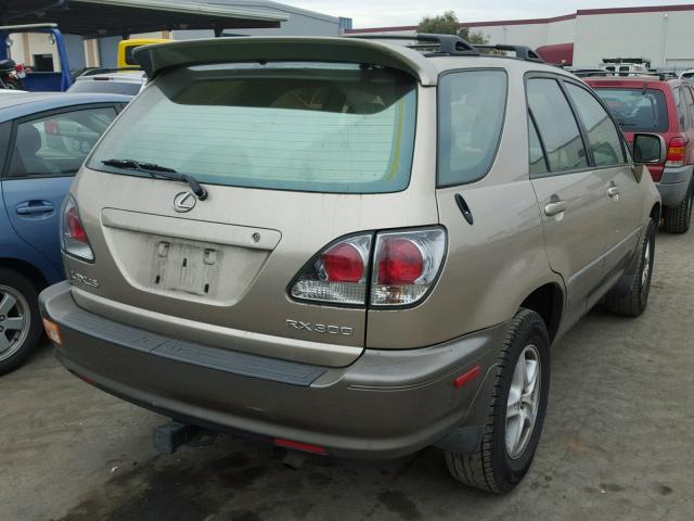 JTJHF10U220270633 - 2002 LEXUS RX 300 GOLD photo 4