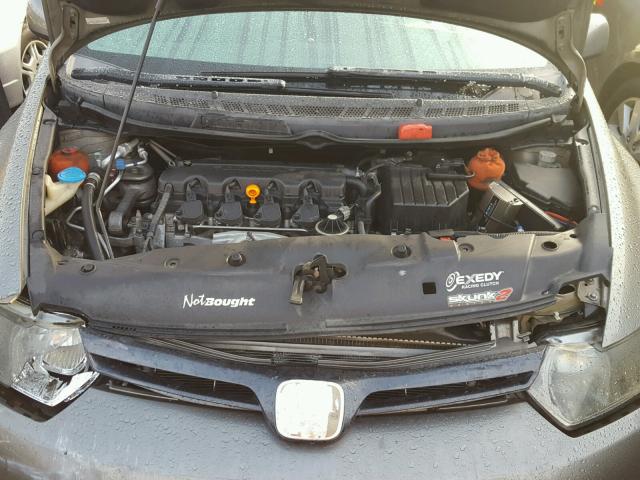 2HGFG11816H514557 - 2006 HONDA CIVIC EX GRAY photo 7