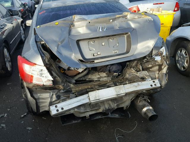 2HGFG11816H514557 - 2006 HONDA CIVIC EX GRAY photo 9