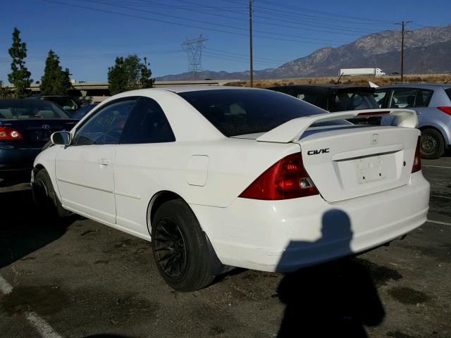 1HGEM22922L069535 - 2002 HONDA CIVIC EX WHITE photo 3