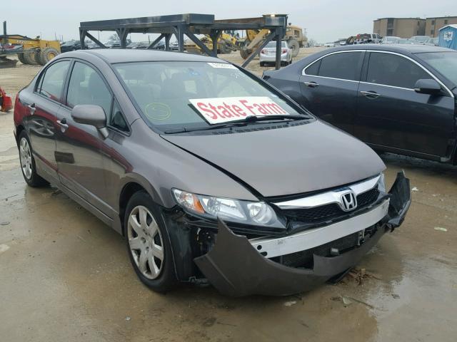 2HGFA1F58AH558063 - 2010 HONDA CIVIC LX GRAY photo 1