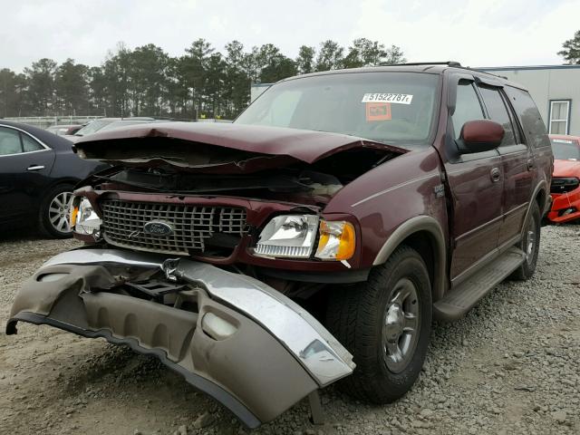 1FMRU17LXYLA73612 - 2000 FORD EXPEDITION RED photo 2