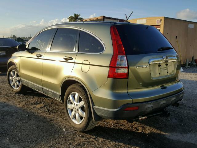 JHLRE48787C033017 - 2007 HONDA CR-V EXL GREEN photo 3