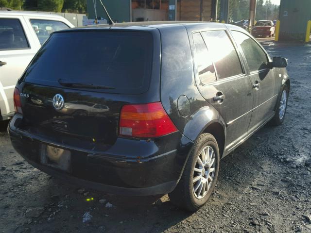 9BWGL61J244012770 - 2004 VOLKSWAGEN GOLF GLS BLACK photo 4