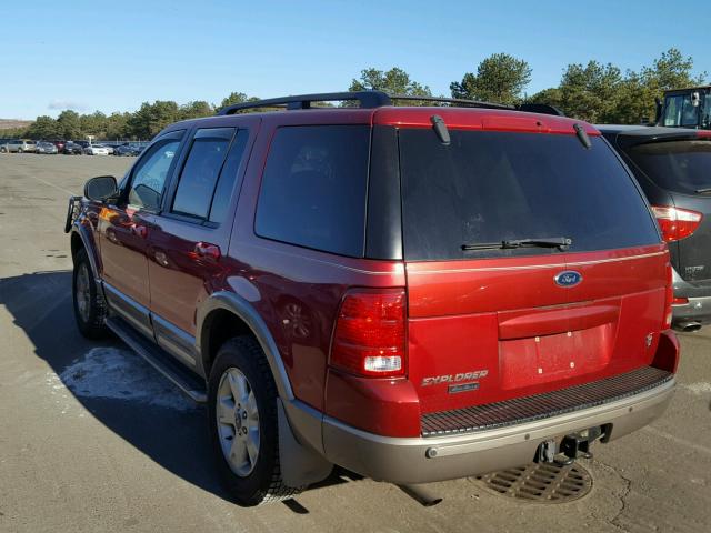 1FMZU74W63ZA44955 - 2003 FORD EXPLORER E RED photo 3