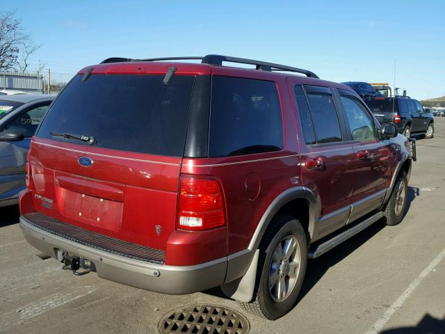 1FMZU74W63ZA44955 - 2003 FORD EXPLORER E RED photo 4