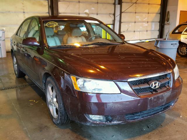 5NPEU46F86H129466 - 2006 HYUNDAI SONATA PURPLE photo 1