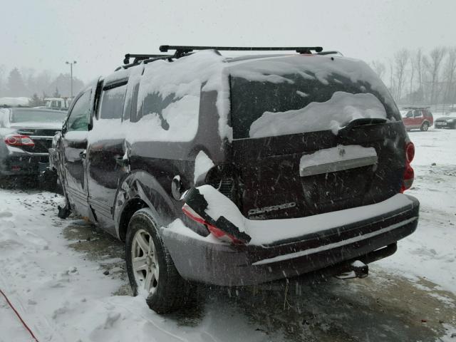 1D4HB48N94F126299 - 2004 DODGE DURANGO SL MAROON photo 3