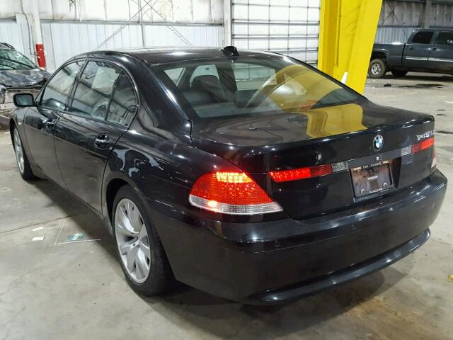 WBAGN63555DS56688 - 2005 BMW 745 LI BLACK photo 3