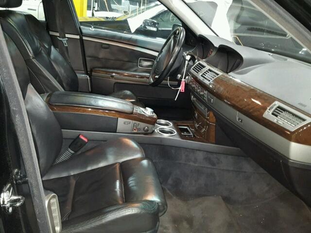 WBAGN63555DS56688 - 2005 BMW 745 LI BLACK photo 5
