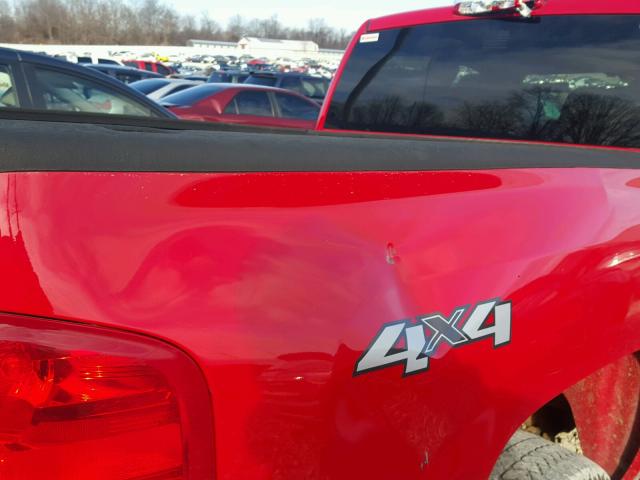 2GCEK290791114402 - 2009 CHEVROLET SILVERADO RED photo 9