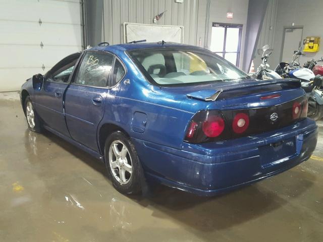 2G1WH52K759210535 - 2005 CHEVROLET IMPALA LS BLUE photo 3