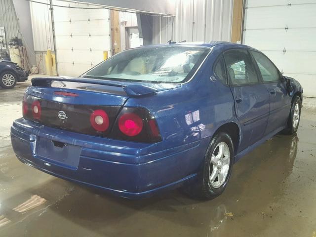 2G1WH52K759210535 - 2005 CHEVROLET IMPALA LS BLUE photo 4