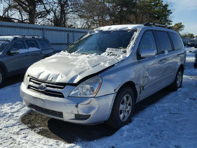 KNDMB233176171800 - 2007 KIA SEDONA EX GRAY photo 2