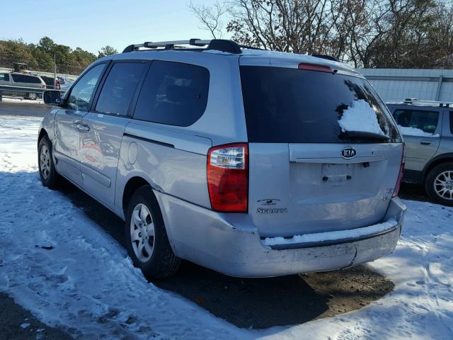 KNDMB233176171800 - 2007 KIA SEDONA EX GRAY photo 3